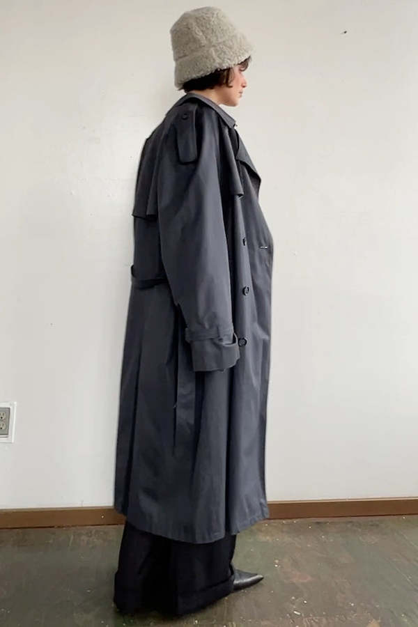 Yves Saint Laurent Trench Coat - Gray | Garmentory