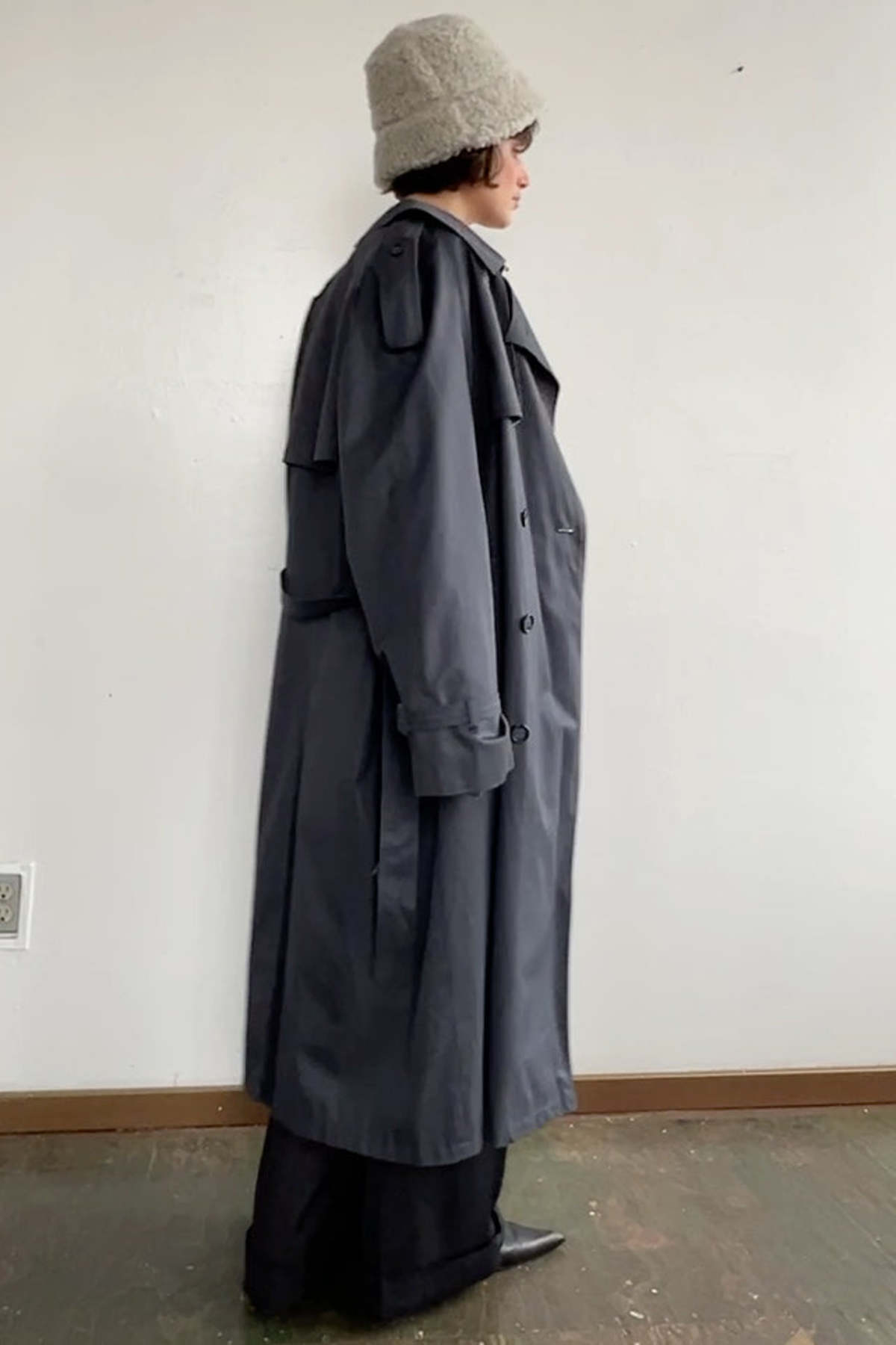 Yves Saint Laurent Trench Coat - Gray | Garmentory