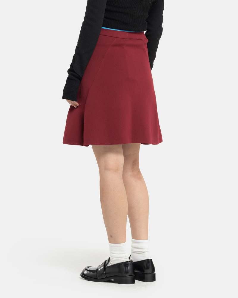 Adidas Wales Bonner Knit Skirt - Collegiate Burgundy