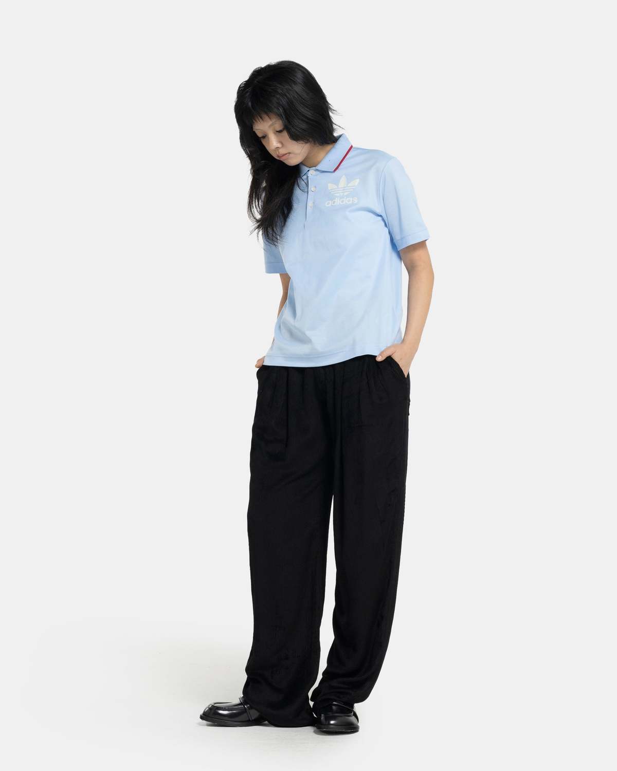 Adidas Wales Bonner Shortsleeve Polo - Glow Blue | Garmentory