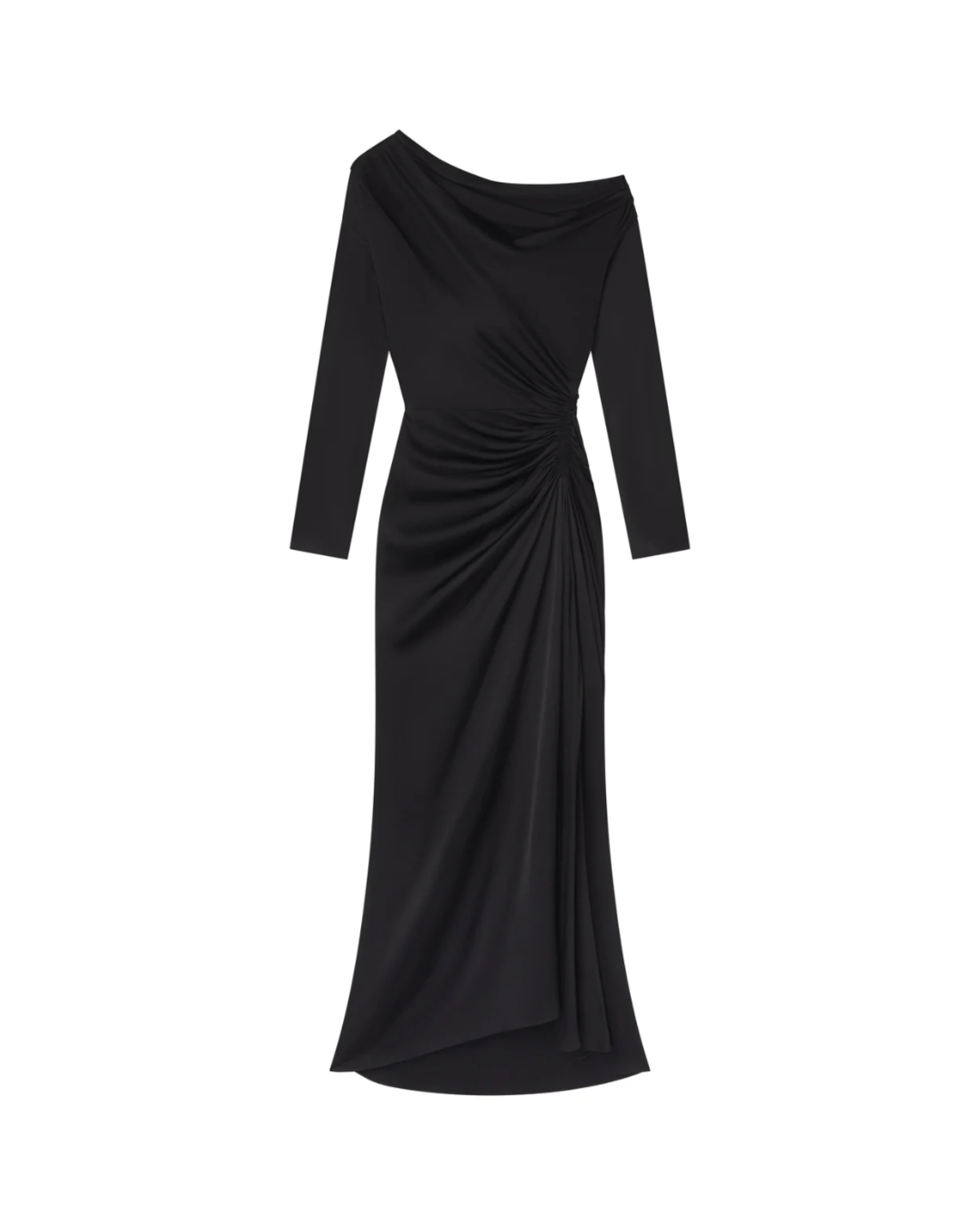 alc piper one shoulder dress A.L.C. Piper Gown - Black