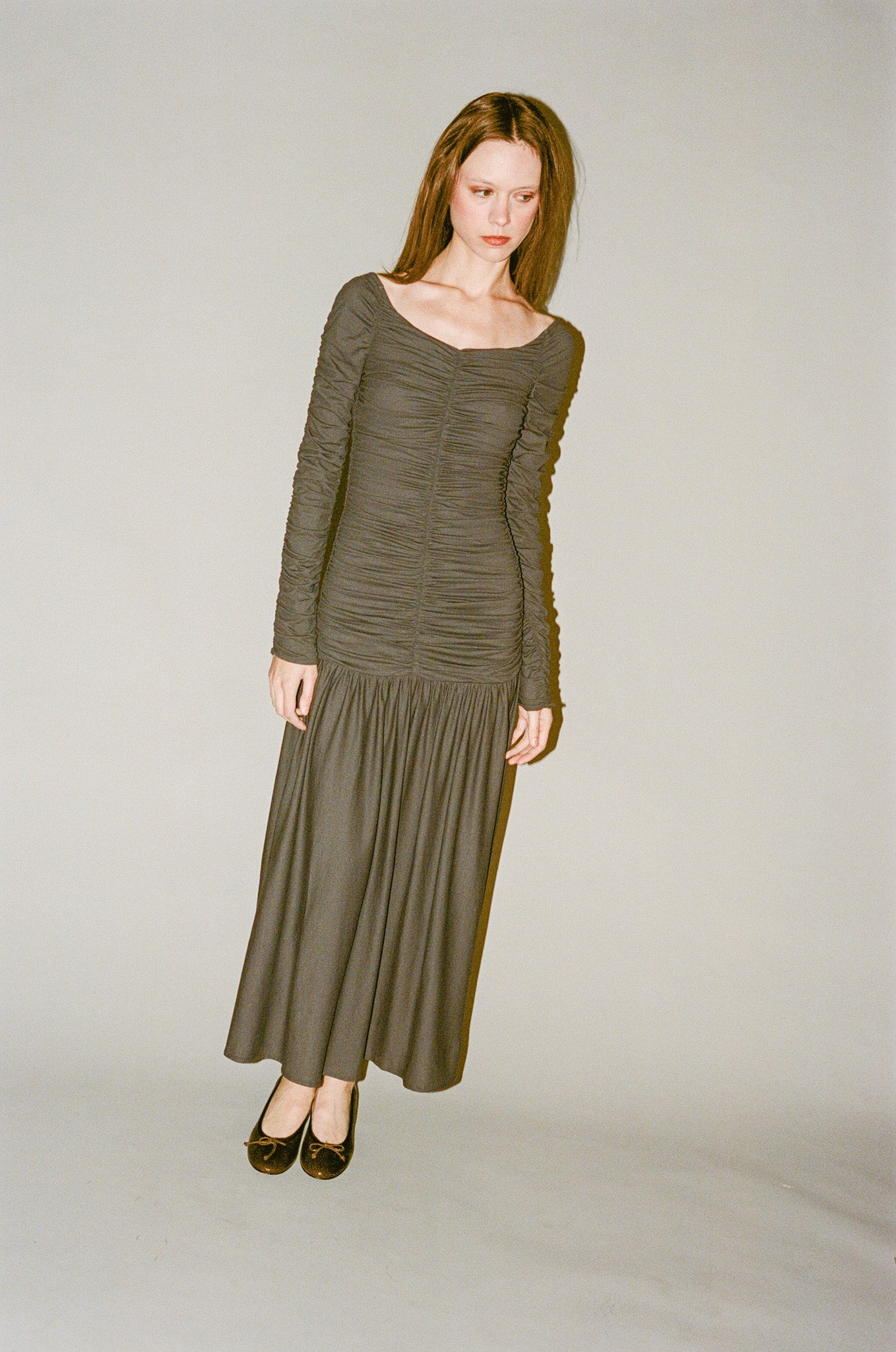 ワンピース PALOMA WOOL Woman Dress Grey UJ1305 209 Tishasu Scanned Picture Jacquard Dress in Grey – SVRN