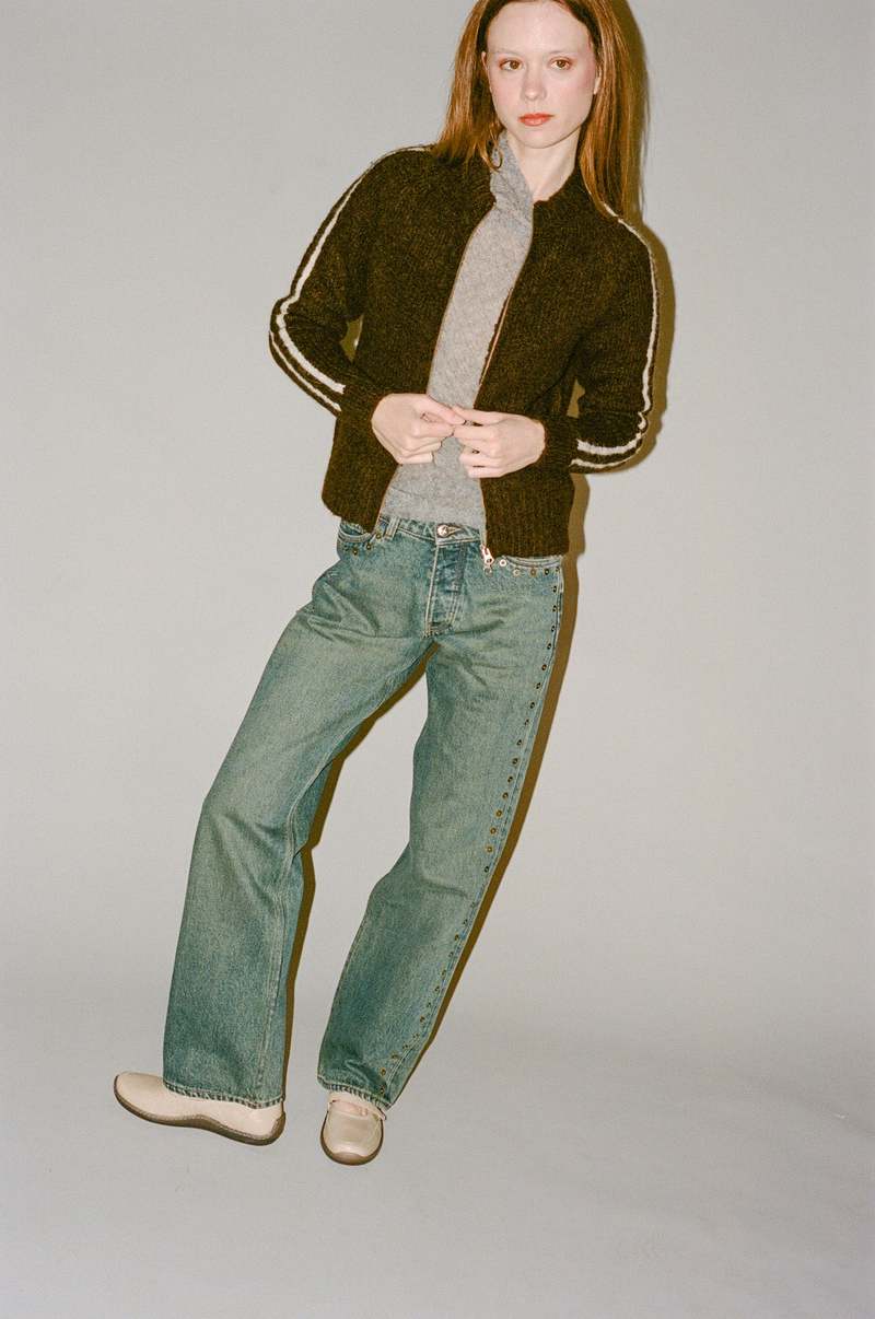 Paloma Wool Grand Slam Zip Sweater - Brown | Garmentory