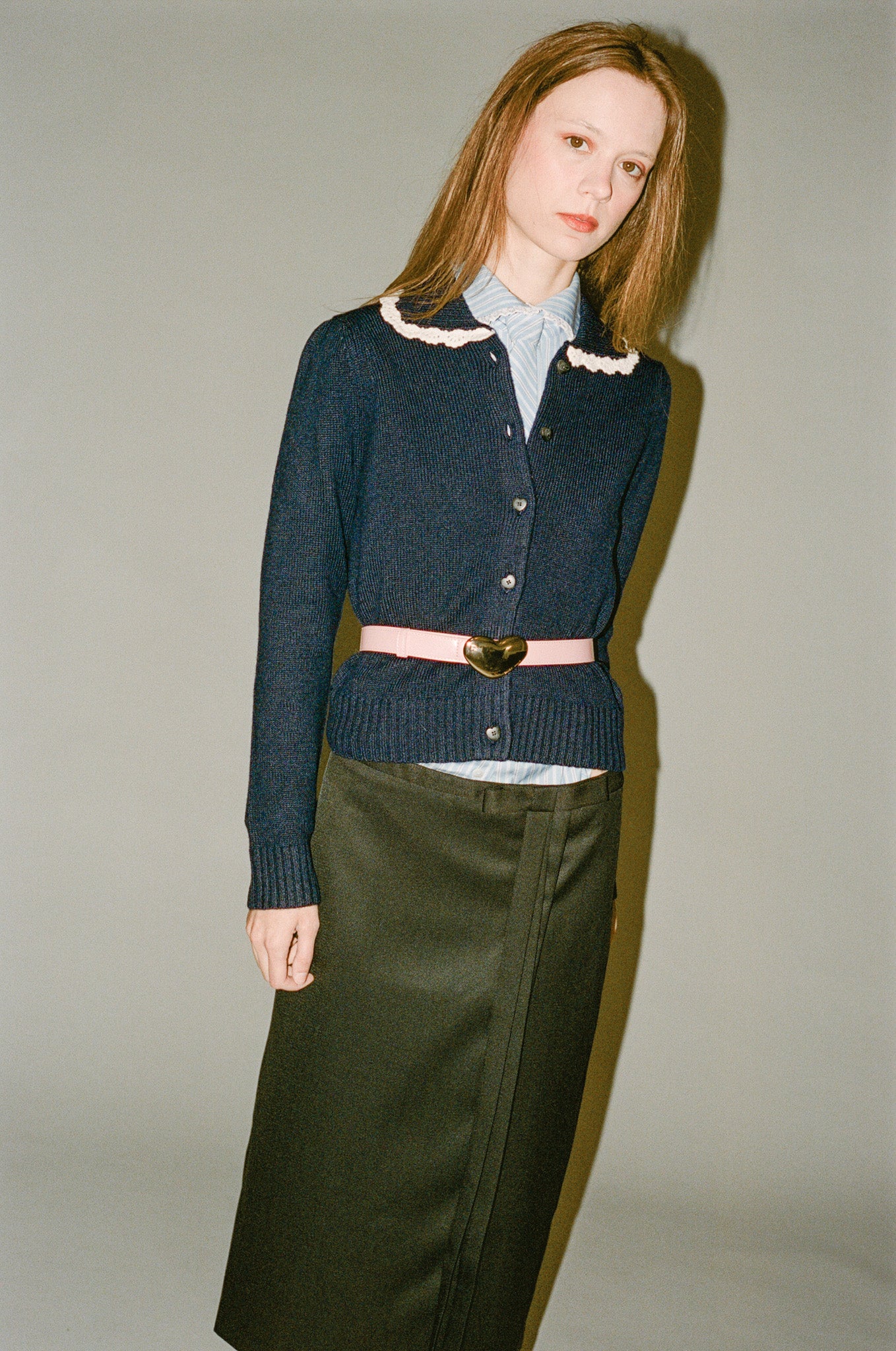 Sandy Liang Valentine Belt - Metallic Pink | Garmentory