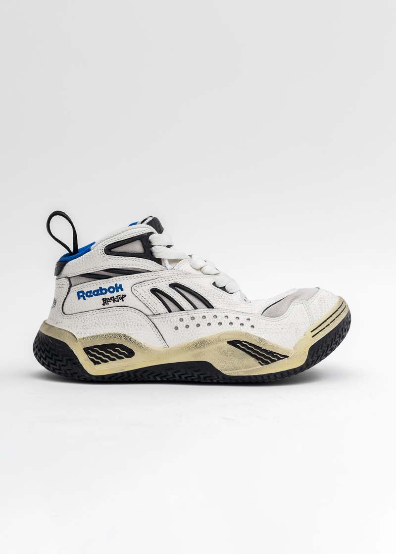 靴 Hed Mayner Reebok Black Top Reebok x Hed Mayner Men's Blacktop Leather High-Top Sneakers