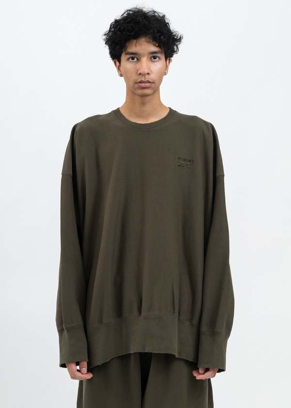 HED MAYNER クルーネック Hed Mayner X Reebok Crewneck Sweater - Army Green | Garmentory
