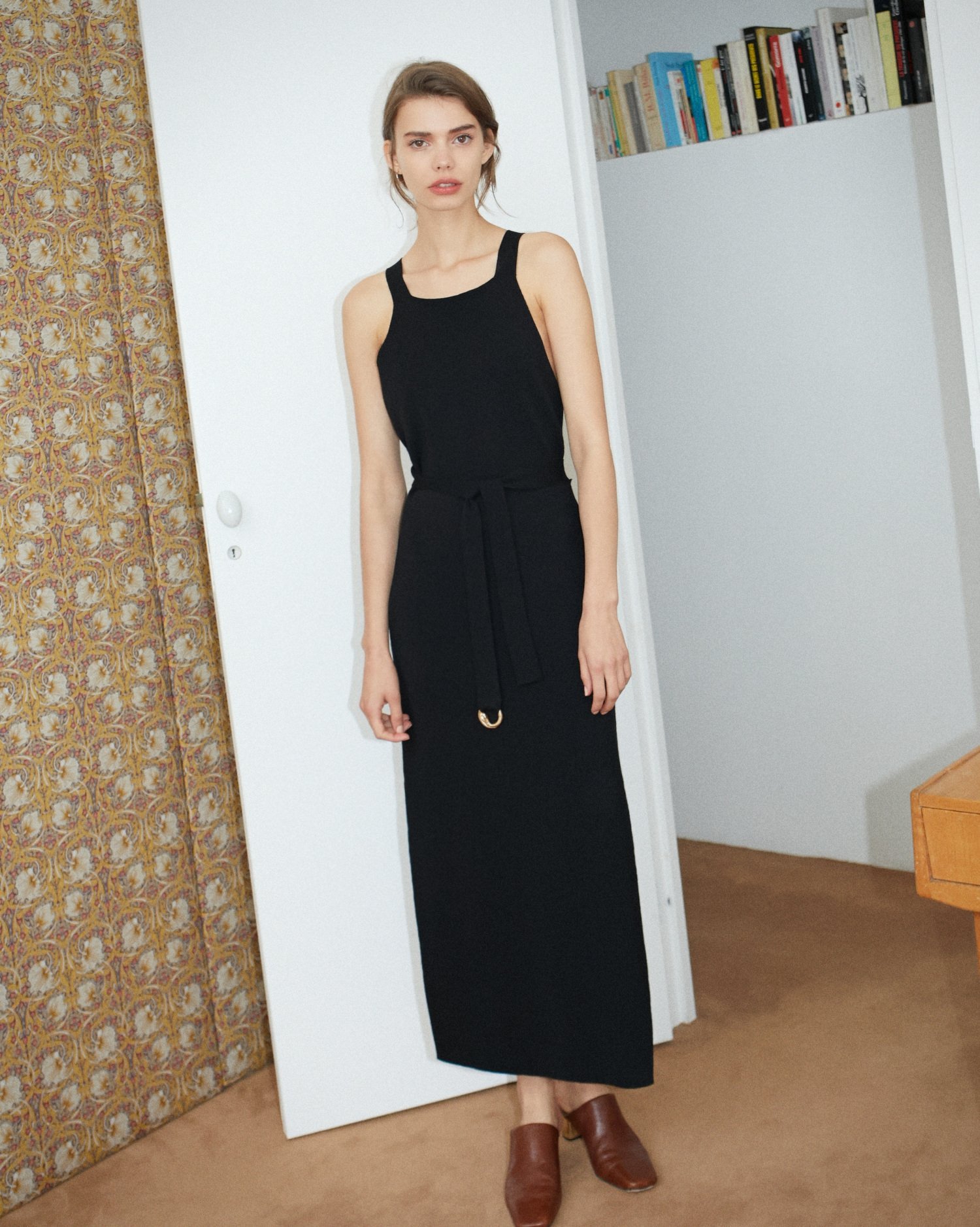 nanushka black dress