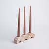 DAR-Proyectos Wavy Candelabra - Creamy Soapstone - Thumbnail 1