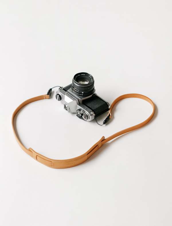 Hender Scheme Leather Camera Strap - Natural | Garmentory