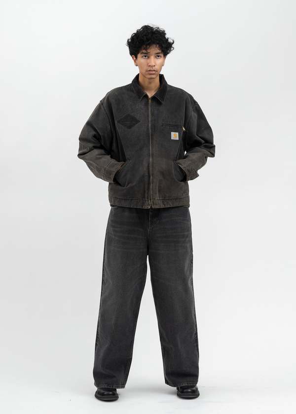 Back Beat Co. Vintage Washed Carhartt Detroit Jacket - Faded Black