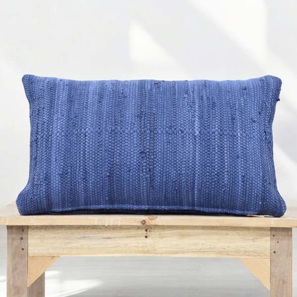 PILLOWPIA Chindi Lumbar Pillow - Marine