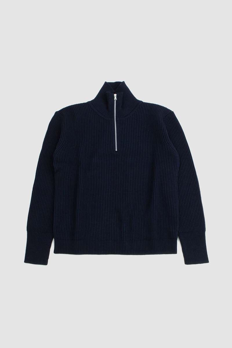 Andersen-Andersen Navy Half-Zip - Navy Blue