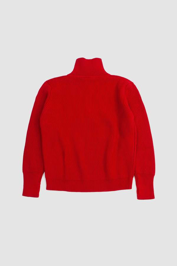 Andersen-Andersen Navy Half-Zip - Red