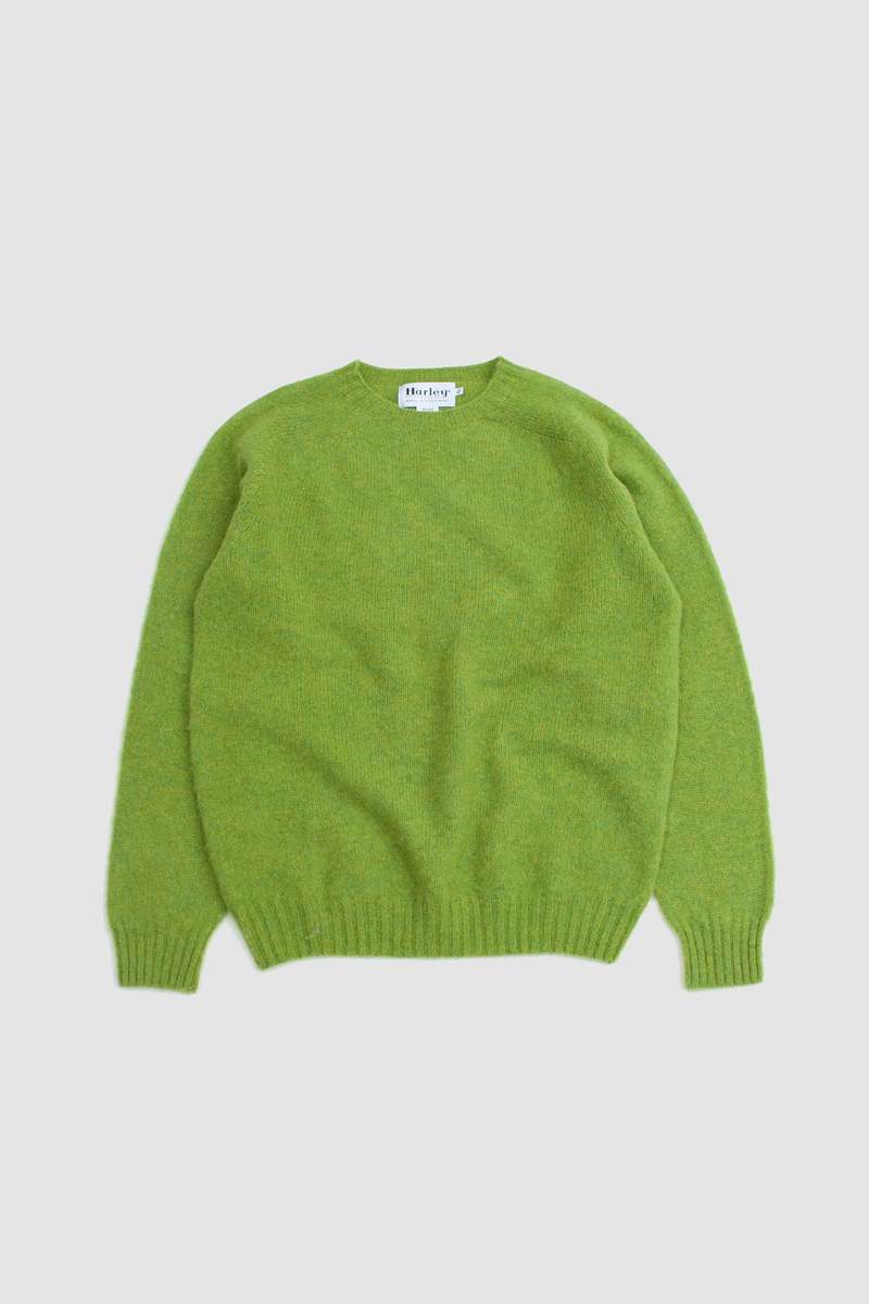 Harley of Scotland Shaggy Crew Neck Sweater - Calypso