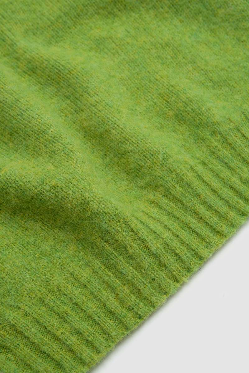 Harley of Scotland Shaggy Crew Neck Sweater - Calypso