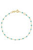 Gigi Clozeau 6.7" Classic Gigi Bracelet - Turquoise Green/Yellow Gold - Thumbnail 1