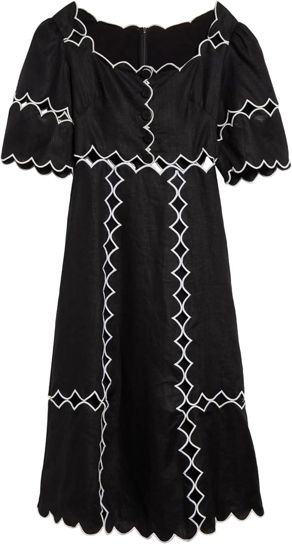 chinese dress ladies Black Belle Garden Lace Belted Mini Dress main image 0