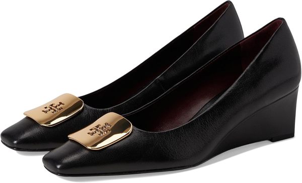 Tory Burch Georgia 55mm Leather Wedge - Perfect Black