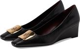 Tory Burch Georgia 55mm Leather Wedge - Perfect Black - Thumbnail 1