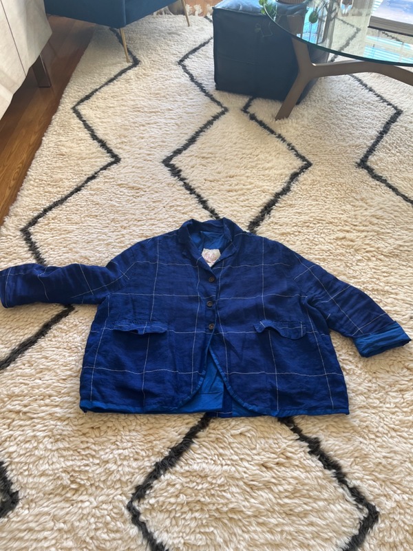 H+ Hannoh Wessel Jacket - Cobalt Blue/White/Black Prince of Wales Plaid