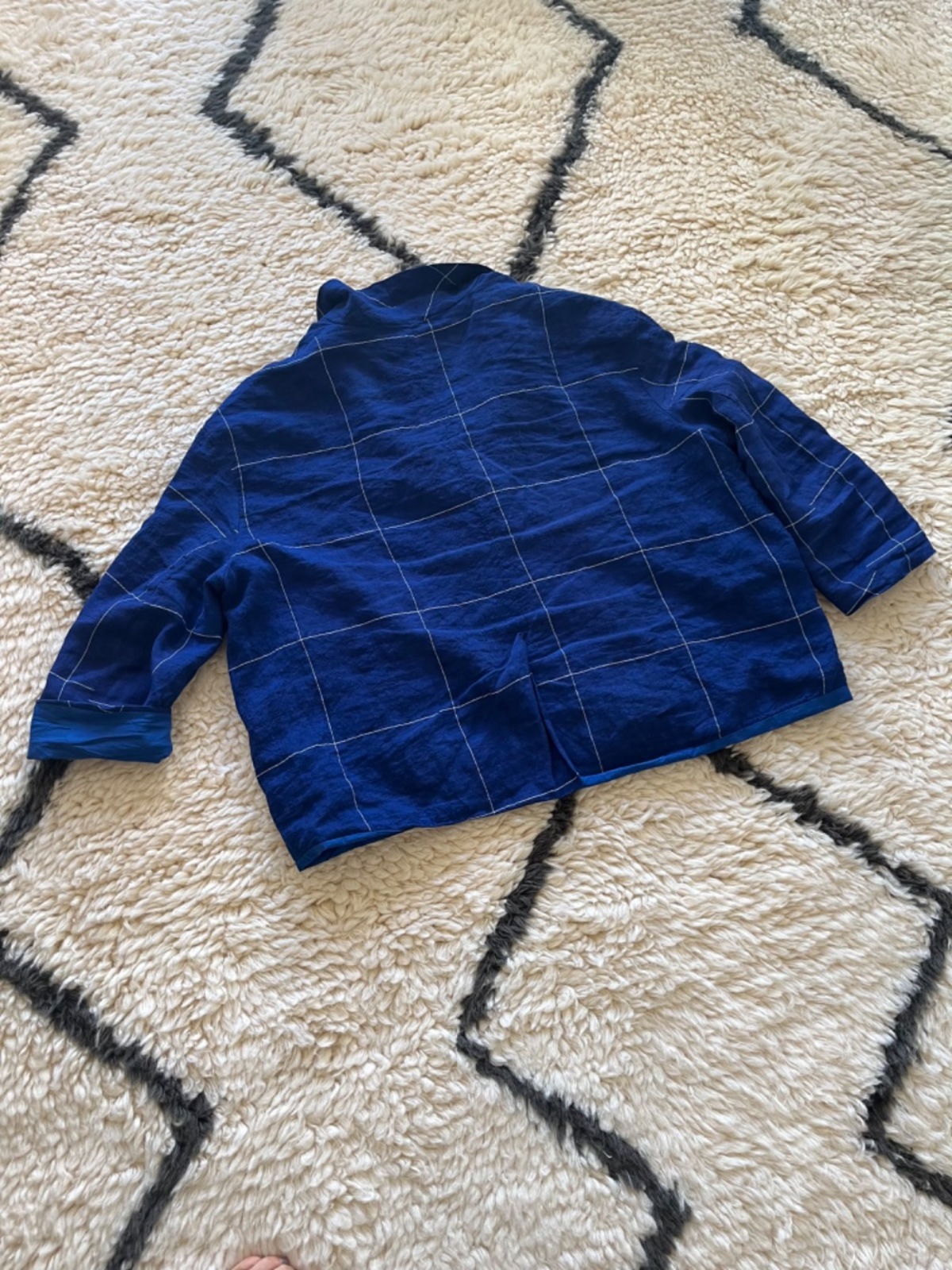 H+ Hannoh Wessel Jacket - Cobalt Blue/White/Black Prince of Wales Plaid - Image 2 of 5