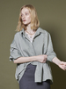 Maison De Ines Relaxed Oversized Shirt - Khaki Gray - Thumbnail 1