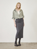 Maison De Ines Relaxed Oversized Shirt - Khaki Gray - Thumbnail 6