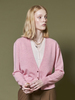 Maison De Ines Layered V-neck Cardigan - Pink - Thumbnail 5