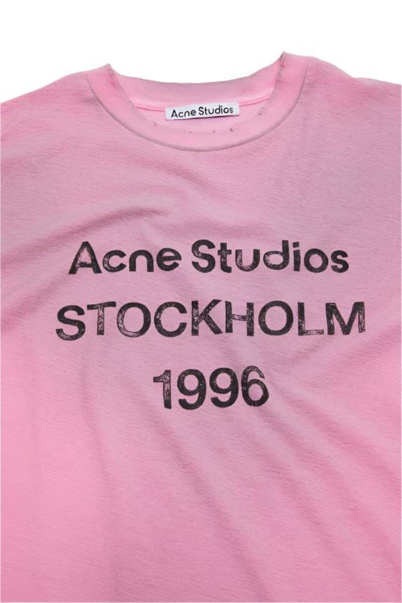 Acne Studios ロゴ Tシャツ 1996 PINK M 国内正規品 Acne Studios - Acne Studios ロゴ Tシャツ 1996 PINK M 国内