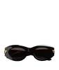 BOTTEGA VENETA Mitre Oval Sunglasses - Black/Grey - Thumbnail 1