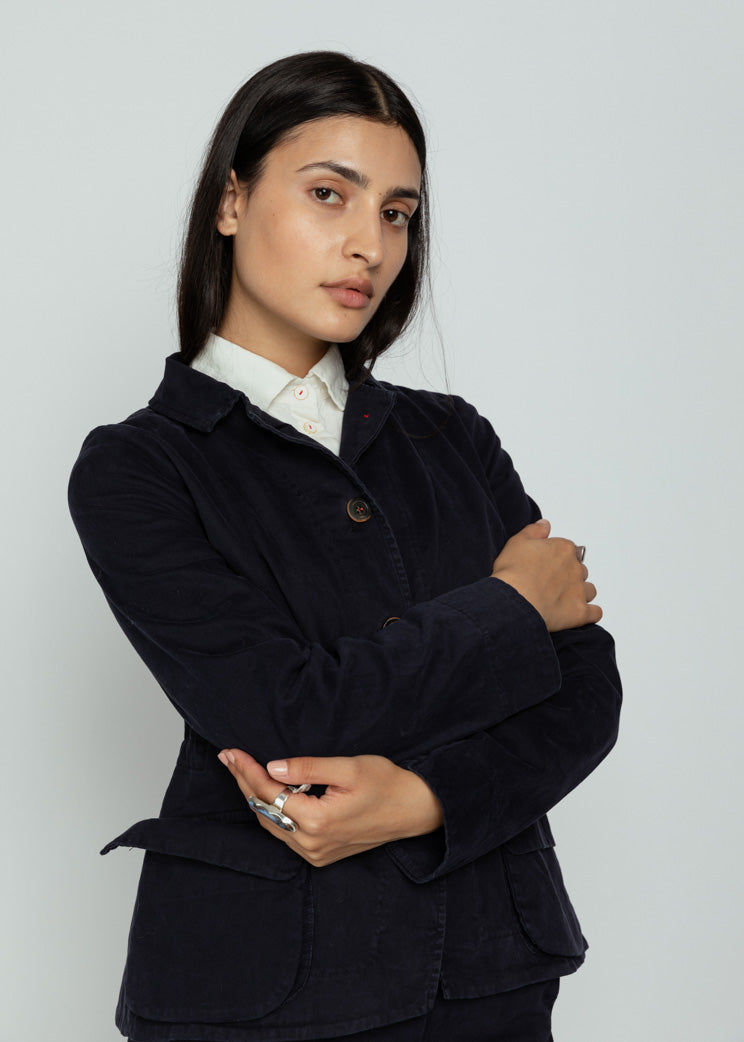 H+ Hannoh Wessel Vivian Jacket - Navy | Garmentory