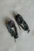 Arielle De Pinto 2-Tone Drip Earrings - Plum/Charcoal - Thumbnail 1