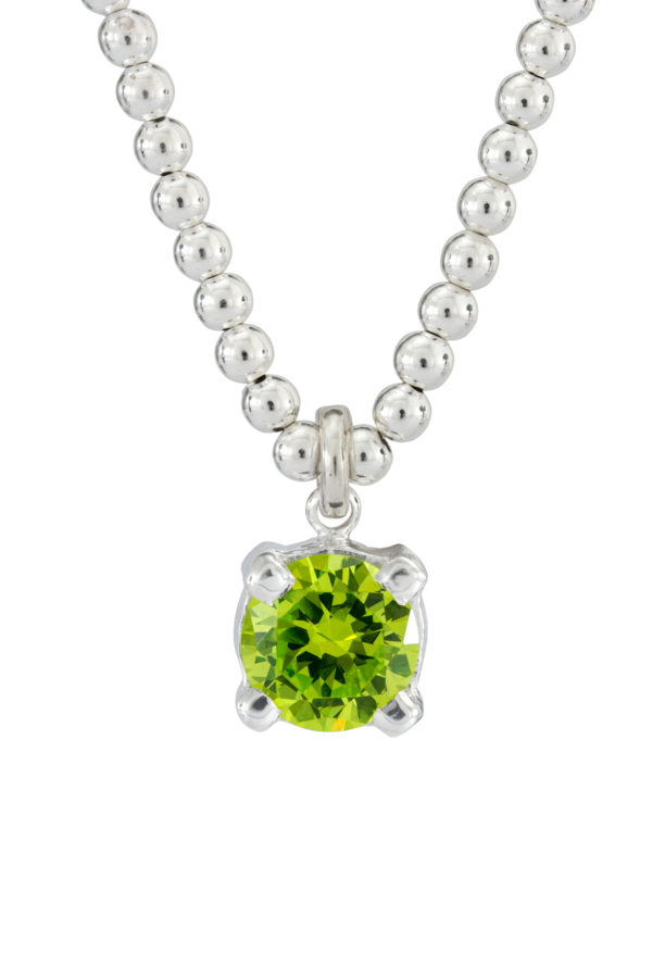 SUNDAY STEPHENS Charmer Necklace - Green/Silver