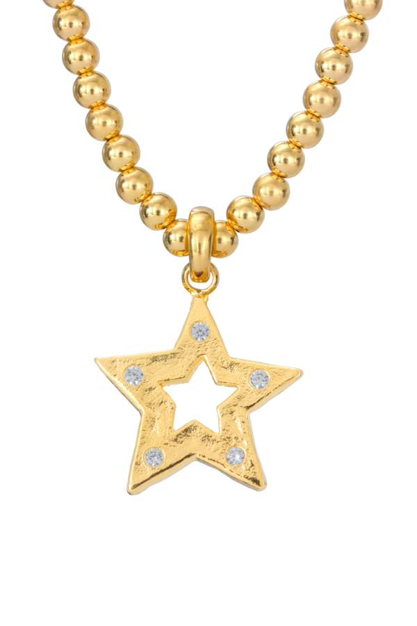 SUNDAY STEPHENS Studded Star Necklace