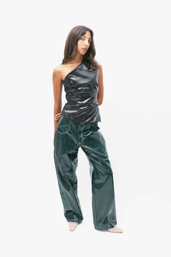 Mozhdeh Matin Kitta Top - Black