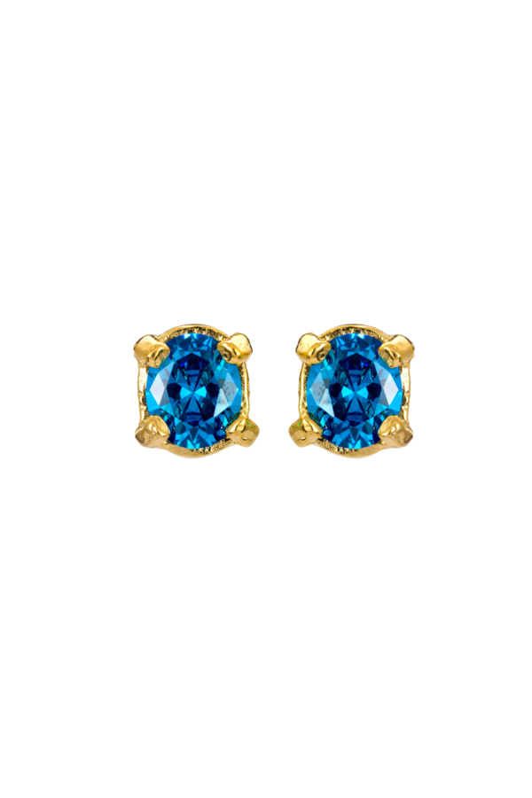 SUNDAY STEPHENS Charmer Earrings - Gold/Blue
