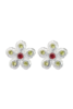 SUNDAY STEPHENS Flower Earrings - Silver - Thumbnail 1
