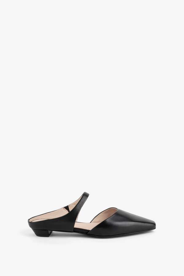 "INTENTIONALLY __________." LOURDES SLIP ON MULE - CLAY/BLACK/CREAM