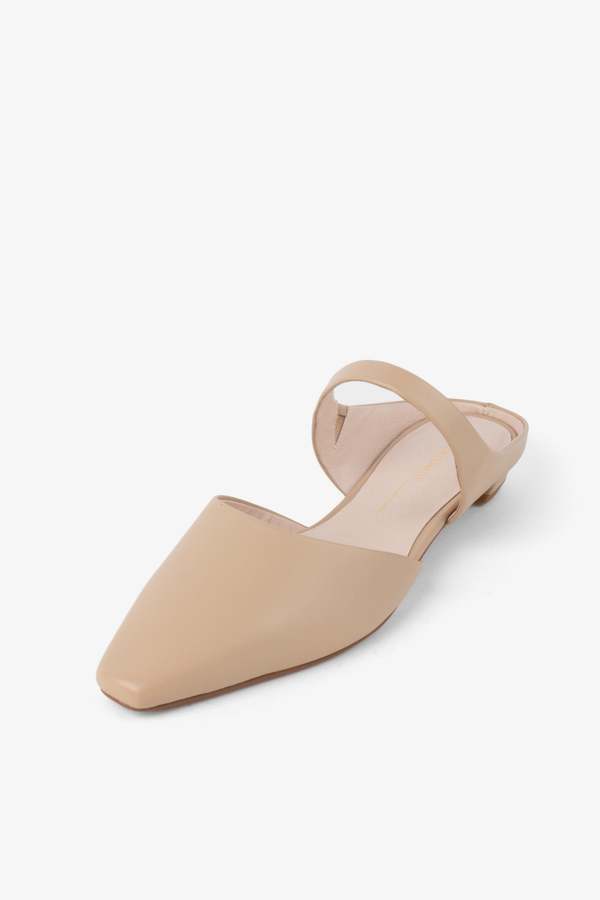"INTENTIONALLY __________." LOURDES SLIP ON MULE - CLAY/BLACK/CREAM