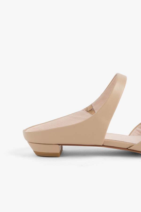 "INTENTIONALLY __________." LOURDES SLIP ON MULE - CLAY/BLACK/CREAM