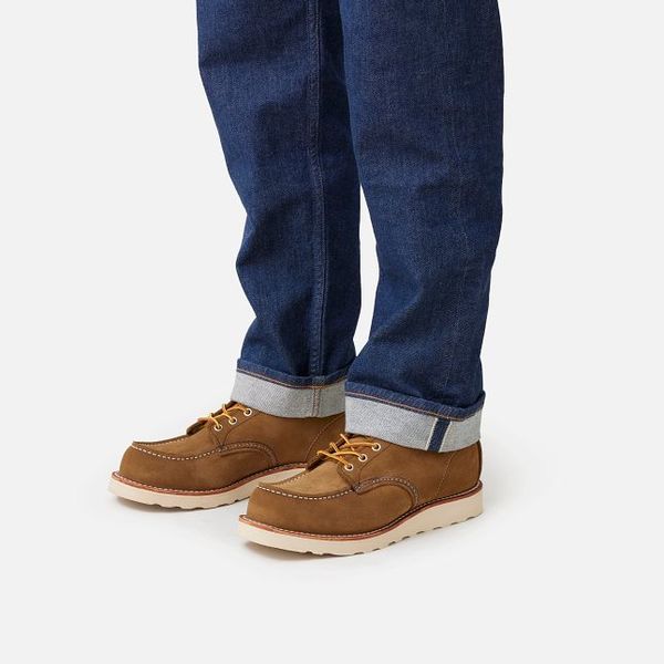 Red Wing Shoes Mens 6 inch Leather Boot - Olive Mohave