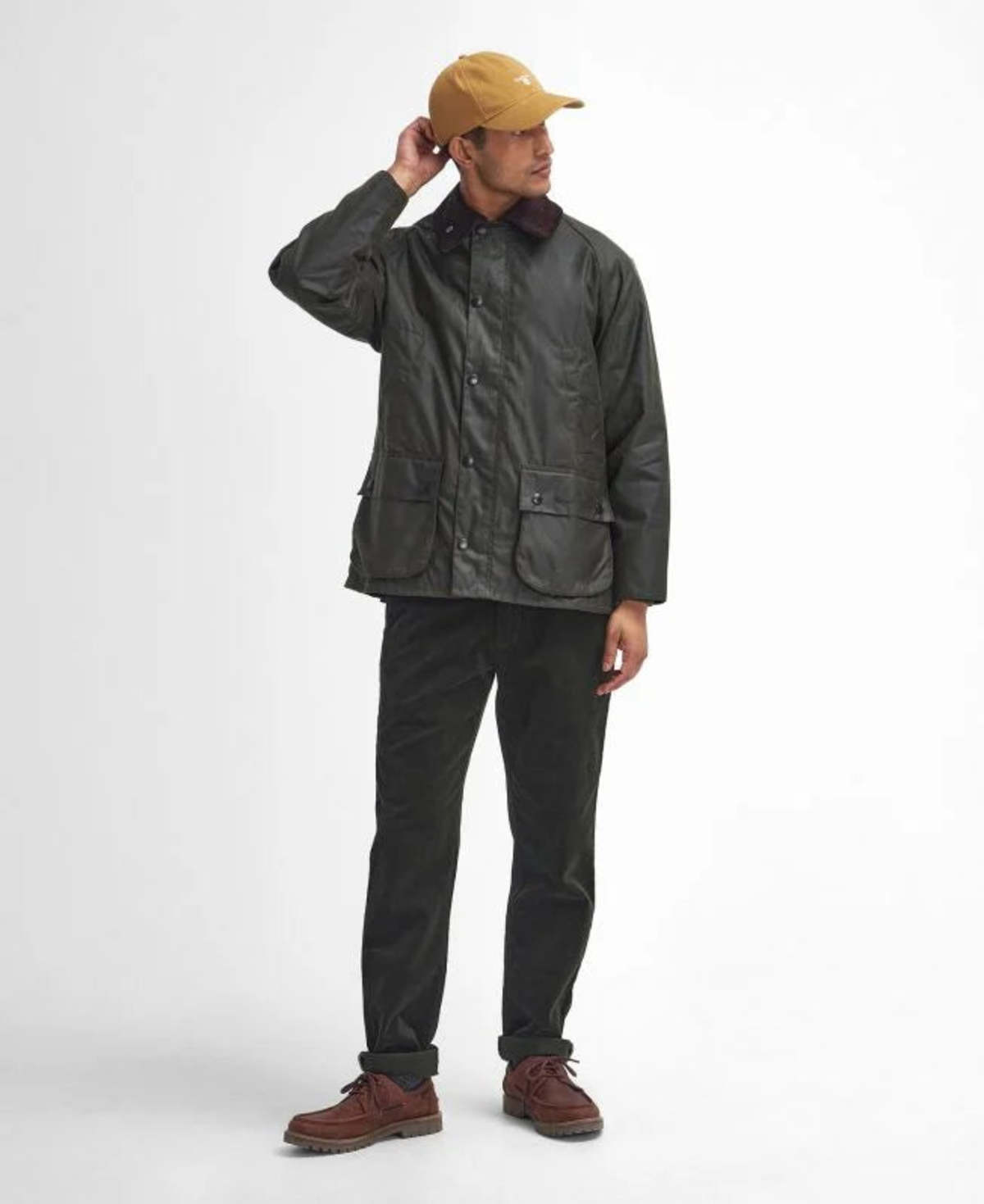 Barbour Bedale Wax Jacket - Archive Olive - Image 3 of 7