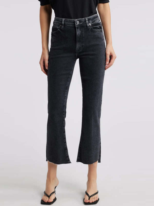 (Sizes 32-34 with No Inventory) Frame Denim Le Crop Slim Bootcut Raw Edge Jean :: Marcella