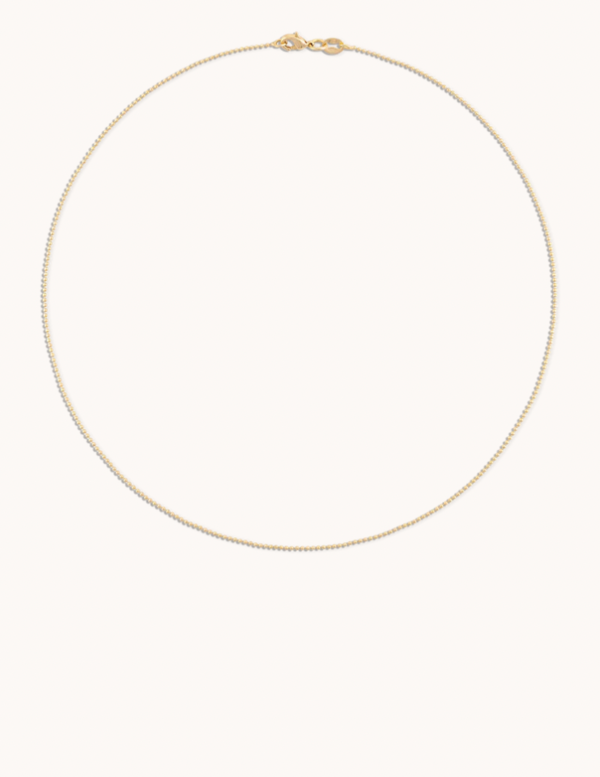 Alexa Leigh 1MM Diamond Cut Ball Chain Necklace - Gold