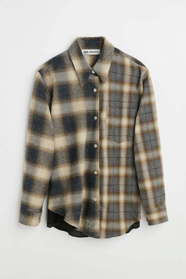 Our Legacy APRON SHIRT - Doyle Check Logger Flannel | Garmentory