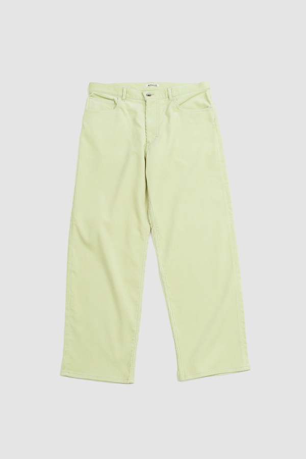 Auralee Finx Corduroy Pants - Lime Green | Garmentory