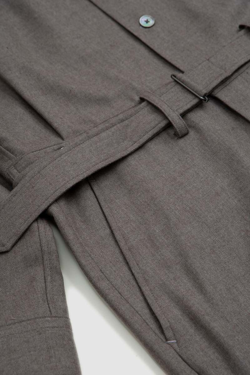 【AURALEE】 SUPER LIGHT WOOL JUMPSUIT Auralee Super Light Wool Jumpsuit - gray | Garmentory