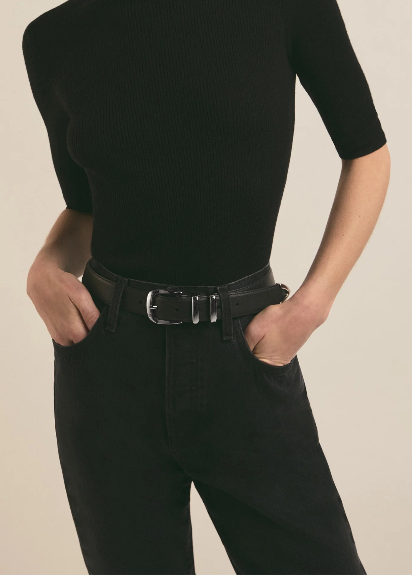 Favorite Daughter Jordan Belt - Black Nickel | Garmentory