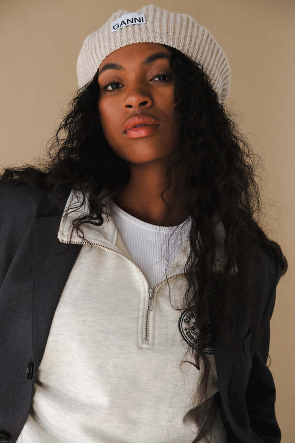 GANNI / ガニーStructured Rib Beret GANNI / ガニー】 Structured Rib Beret（ハンチング／ベレー）｜U by