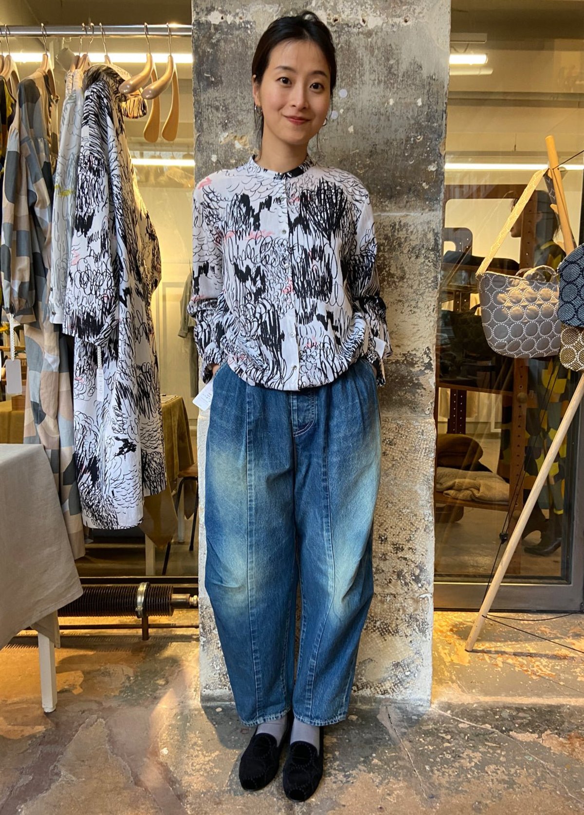 mina perhonen every day デニムブルゾン　ブルー　38 mina perhonen every day デニムブルゾンブルー38